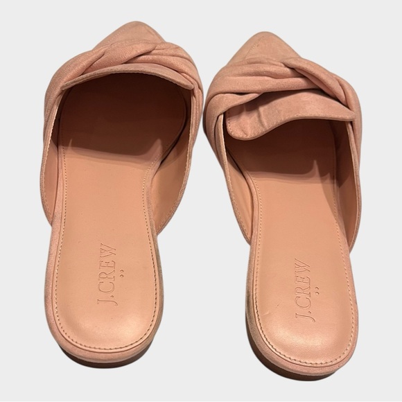 J. CREW Blush Suede Pointed Toe Mules Size 9.5 - Picture 4 of 5